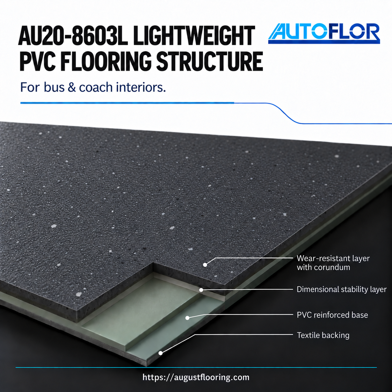 AU20-8603L PVC flooring illustrative structure