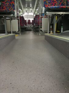 viny bus flooring