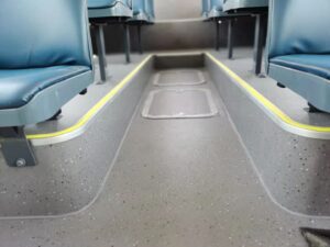 viny bus flooring