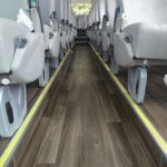AU20-1531 printed PVC flooring texture for bus and coach interiors