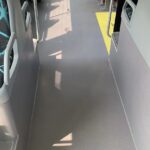 AU20-1001 printed PVC flooring texture for bus and coach interiors