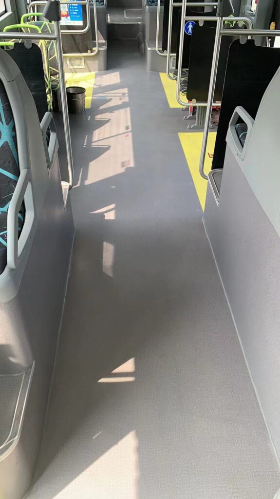 AU20-1001 printed PVC flooring texture for bus and coach interiors