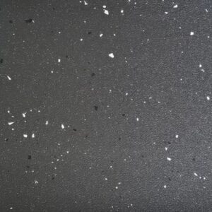AU20-2352 anti-slip PVC flooring texture for bus and coach interiors, a near-black base with blue and white chips