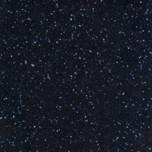 AU20-2513 anti-slip PVC flooring texture for bus and coach interiors, a green base with yellow, teal and dark chips