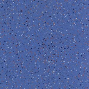 AU20-2430 anti-slip PVC flooring texture for bus and coach interiors, a medium-gray base with green, dark and beige chips