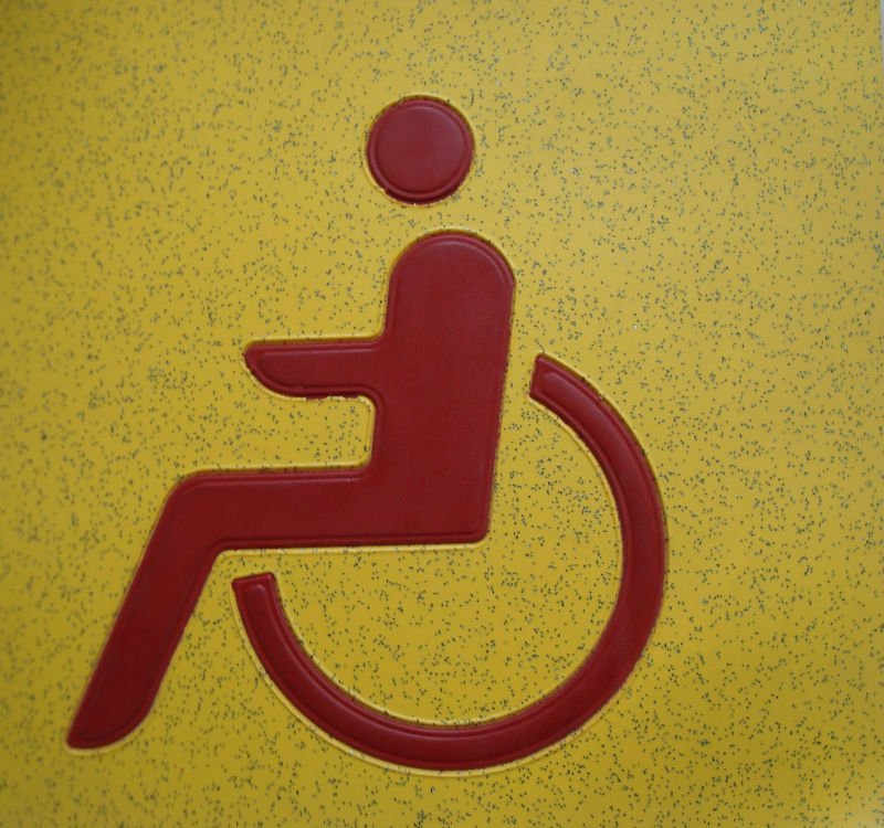 Wheelchair Symbol PVC Flooring PVC Transport Flooring